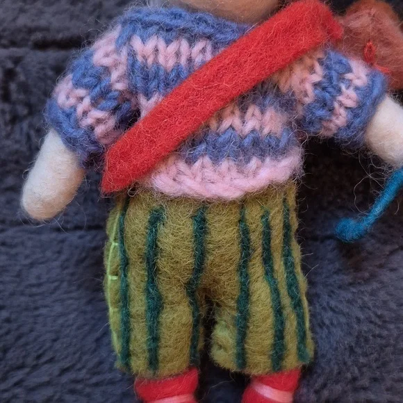 Golf Handmade Felt Bunny Ornament From Anthropologie, Brand New W Tags! - Picture 9 of 11